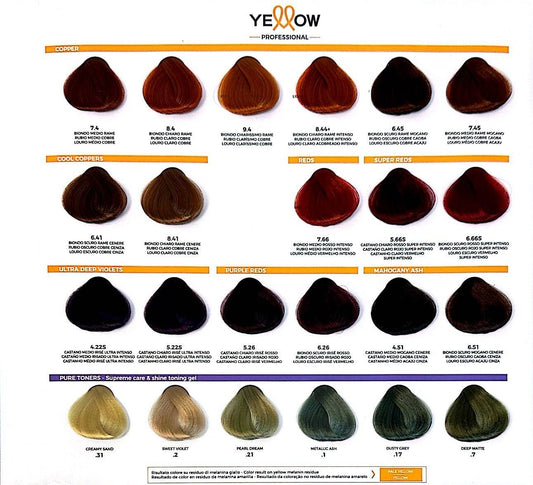 Alfaparf Milano Yellow Permanent Hair Color Dye - Choose Color