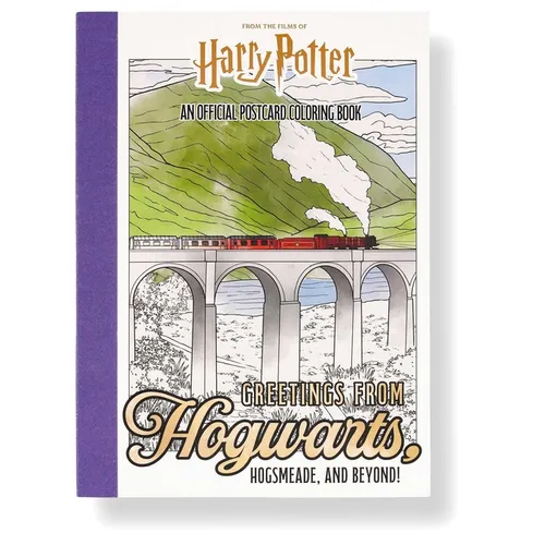Harry Potter: Greetings from Hogwarts, Hogsmeade, and Beyond!: An Official Postcard Coloring Book