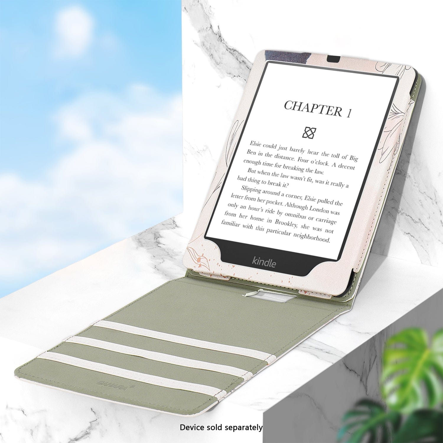 Indy Series Vertical Folio Case - Amazon Kindle Paperwhite (2024) and Colorsoft - Zerodamage Sahara Case LLC - Little Red General Store