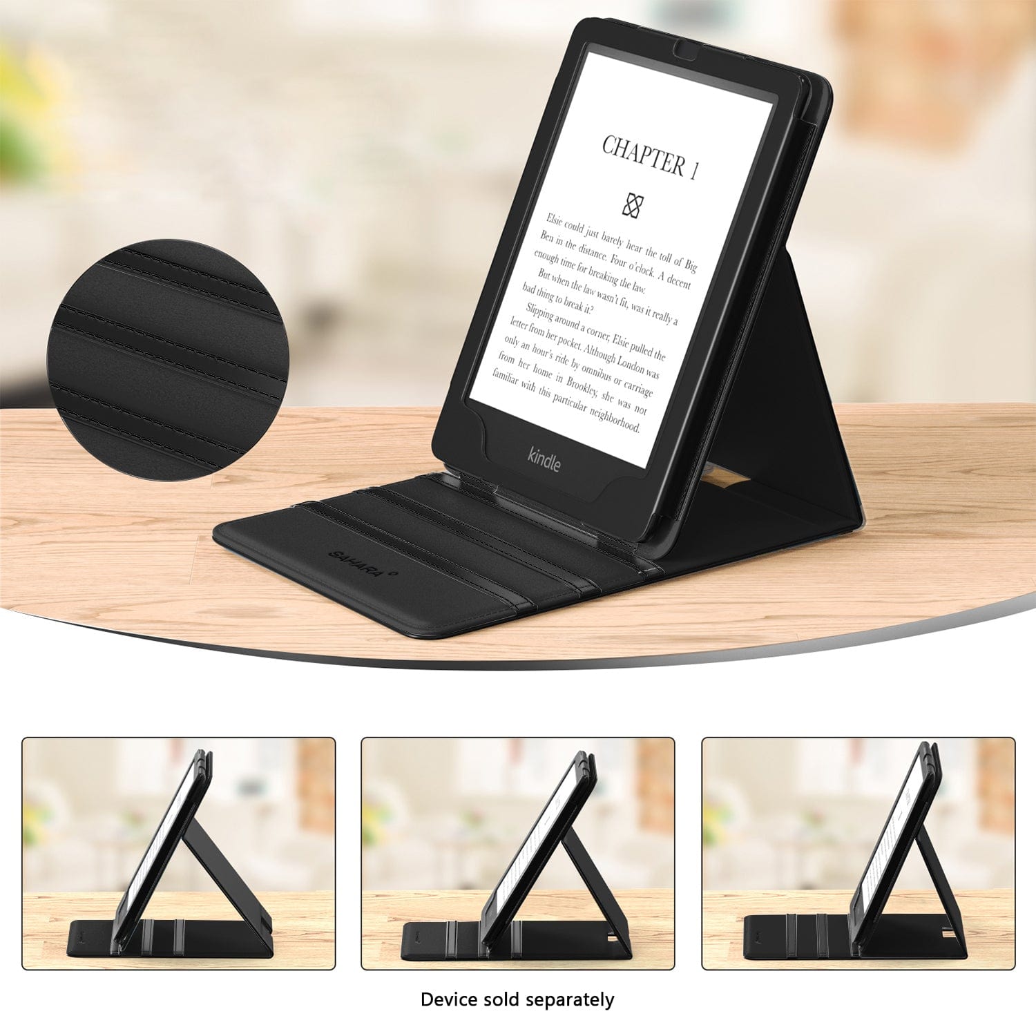 Indy Series Vertical Folio Case - Amazon Kindle Paperwhite (2024) and Colorsoft - Zerodamage Sahara Case LLC - Little Red General Store