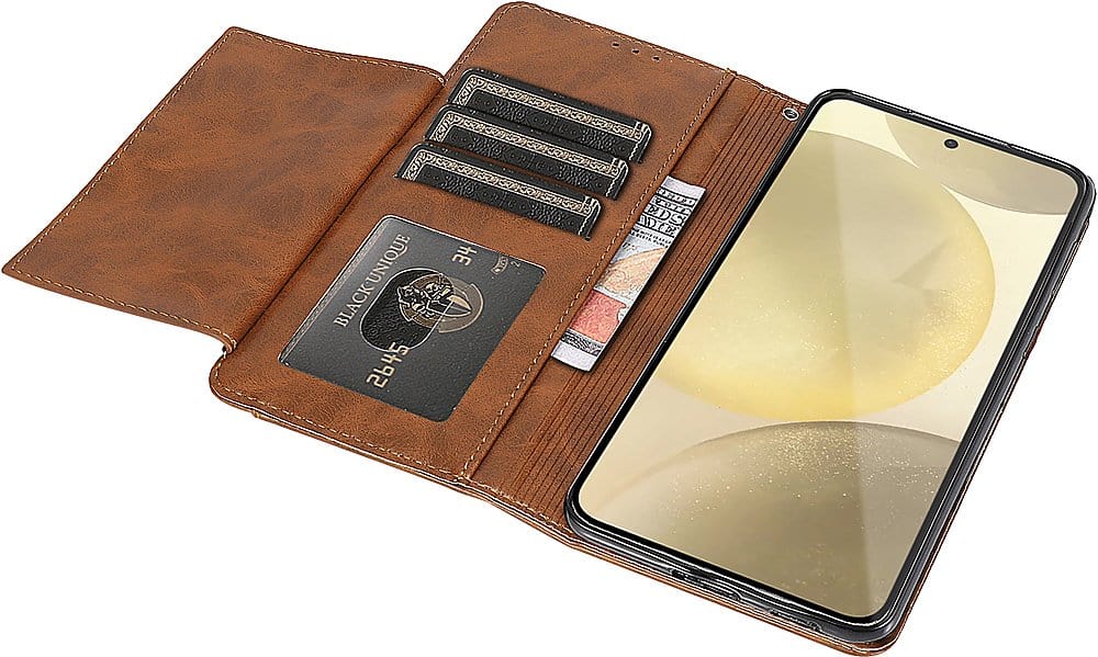 Indy Series Leather Wallet Case - Samsung Galaxy S24 - Zerodamage Sahara Case LLC - Little Red General Store