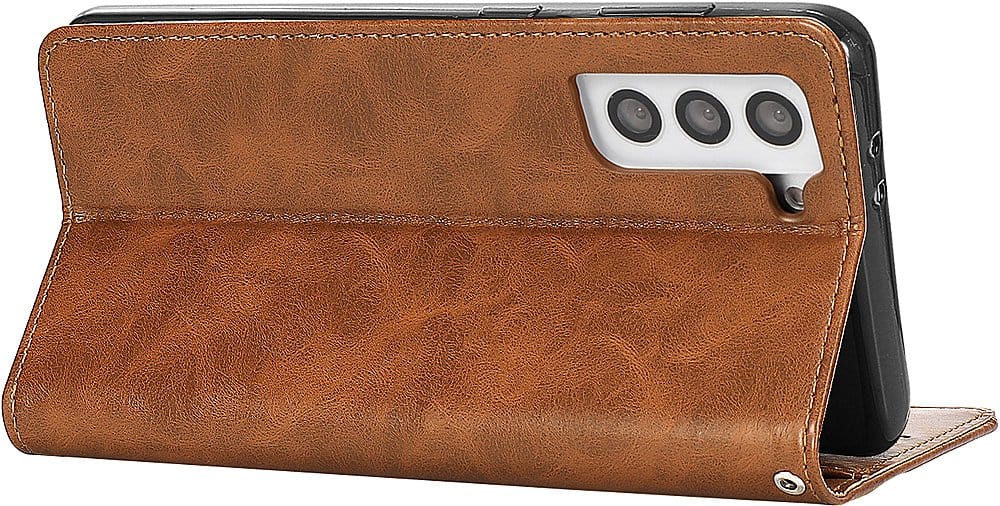 Indy Series Leather Wallet Case - Samsung Galaxy S24 - Zerodamage Sahara Case LLC - Little Red General Store