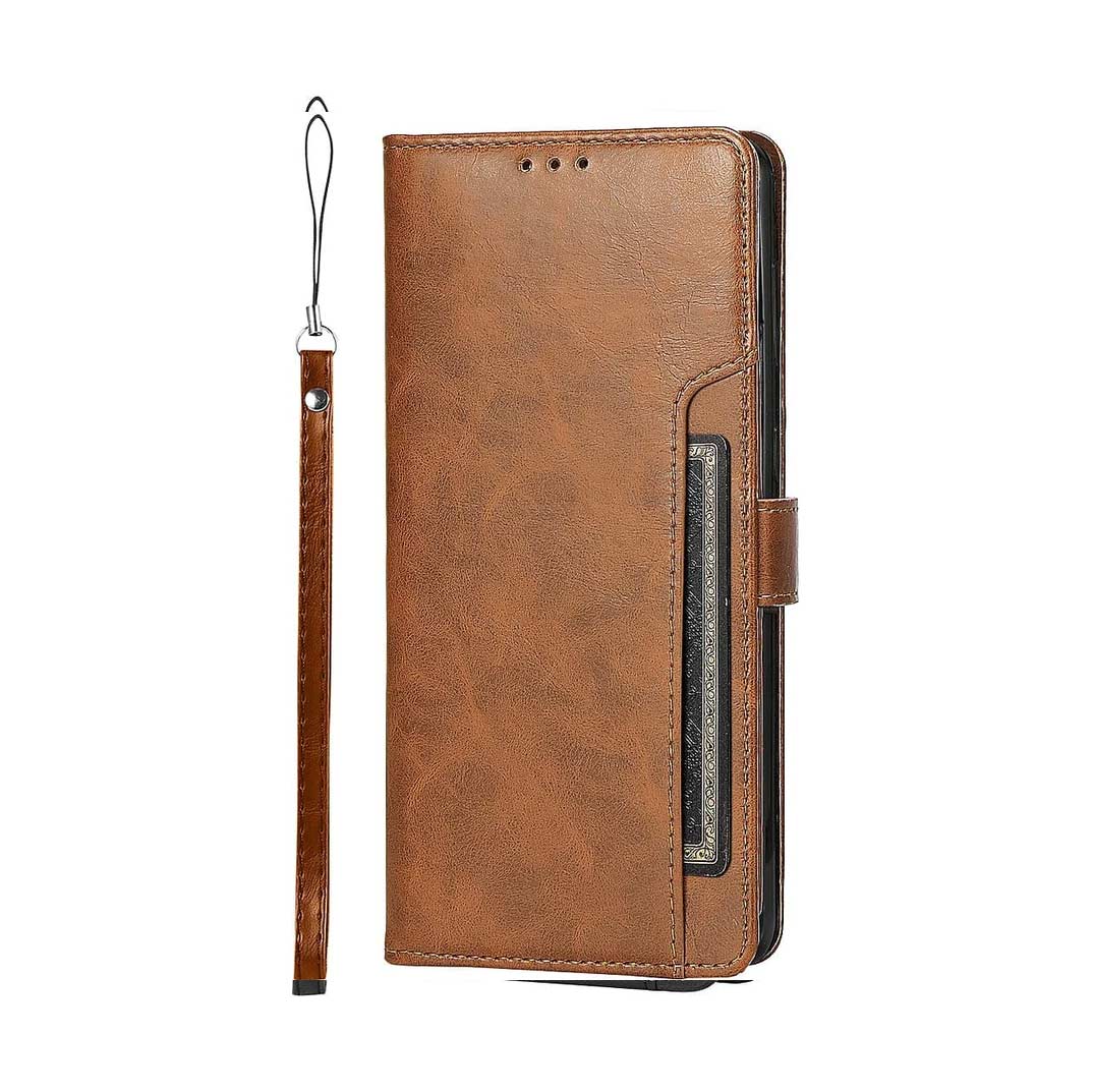 Indy Series Leather Wallet Case - Samsung Galaxy S24 - Zerodamage Sahara Case LLC - Little Red General Store