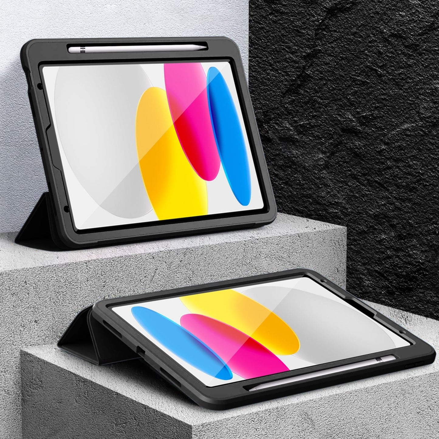 Raider Series Heavy Duty Tri - Fold Case - iPad A16 11 - inch & iPad 10.9 - inch 10th Generation - Zerodamage Sahara Case LLC - Little Red General Store