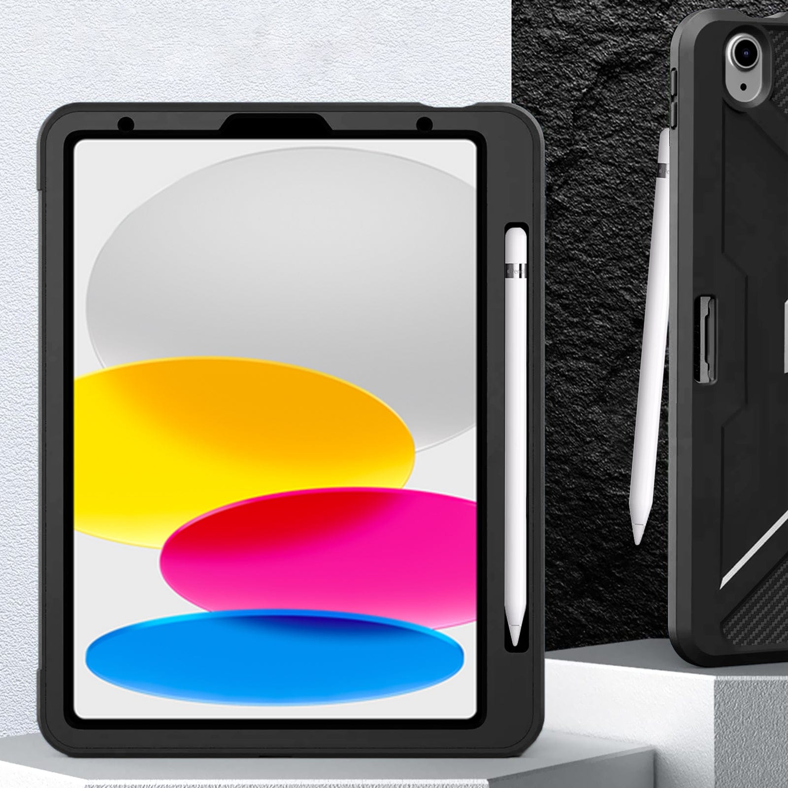 Raider Series Heavy Duty Tri - Fold Case - iPad A16 11 - inch & iPad 10.9 - inch 10th Generation - Zerodamage Sahara Case LLC - Little Red General Store