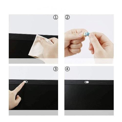 Silver Anti - Spy Privacy Camera Cover (6 - Pack) - Laptops, Tablets, TVs, and Phones - Zerodamage Sahara Case LLC - Little Red General Store
