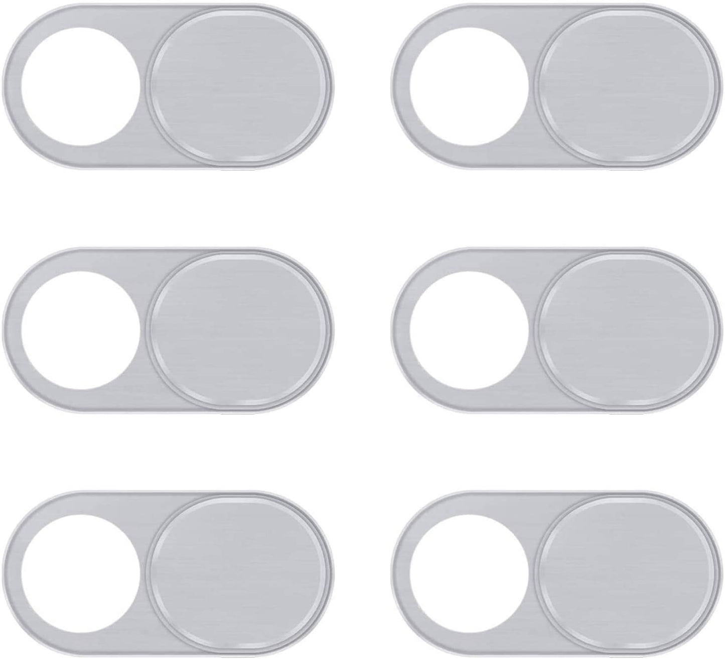 Silver Anti - Spy Privacy Camera Cover (6 - Pack) - Laptops, Tablets, TVs, and Phones - Zerodamage Sahara Case LLC - Little Red General Store