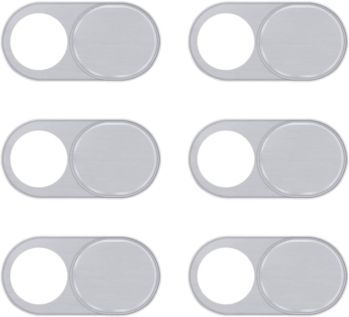 Silver Anti - Spy Privacy Camera Cover (6 - Pack) - Laptops, Tablets, TVs, and Phones - Zerodamage Sahara Case LLC - Little Red General Store