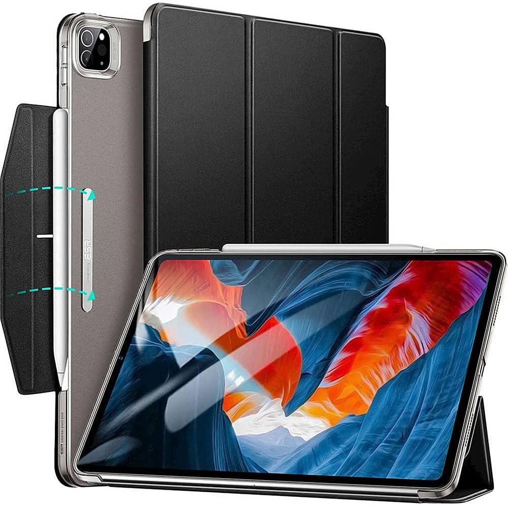 ESR Black Folio Case with Tempered Glass Screen - iPad Pro 12.9" (4th, 5th, and 6th Generation) - Zerodamage Sahara Case LLC - Little Red General Store