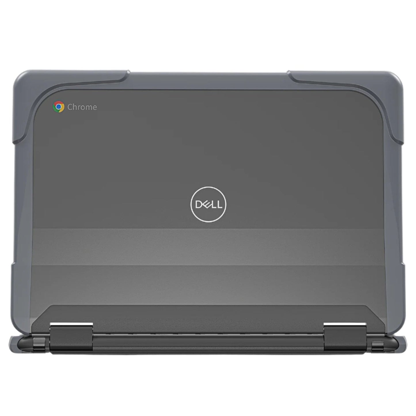 DualShock Laptop Case for Dell 3120/3110/3100 Clamshell & 2 - in - 1 Chromebook - Gray/Clear - Zerodamage Sahara Case LLC - Little Red General Store