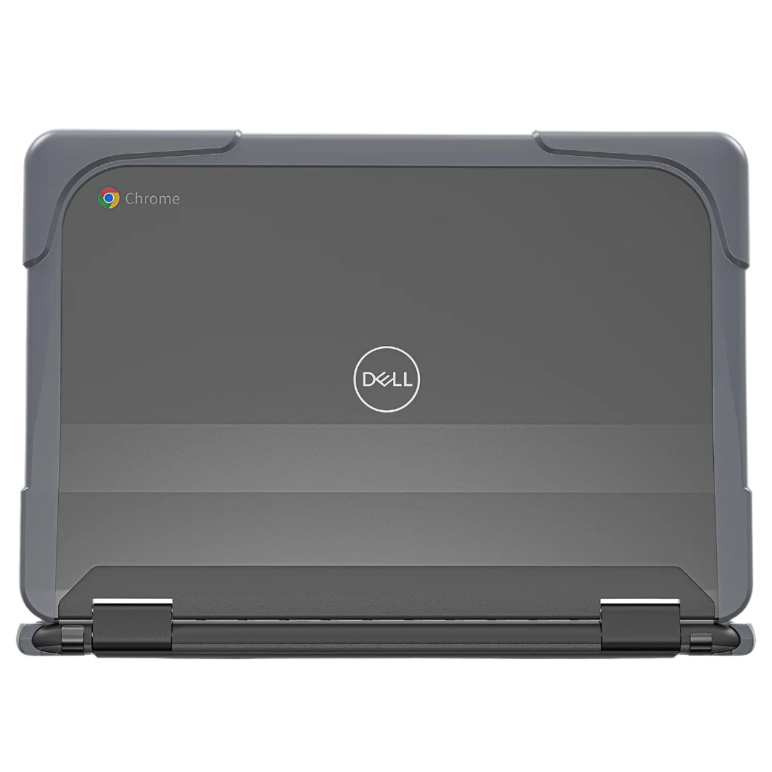 DualShock Laptop Case for Dell 3120/3110/3100 Clamshell & 2 - in - 1 Chromebook - Gray/Clear - Zerodamage Sahara Case LLC - Little Red General Store