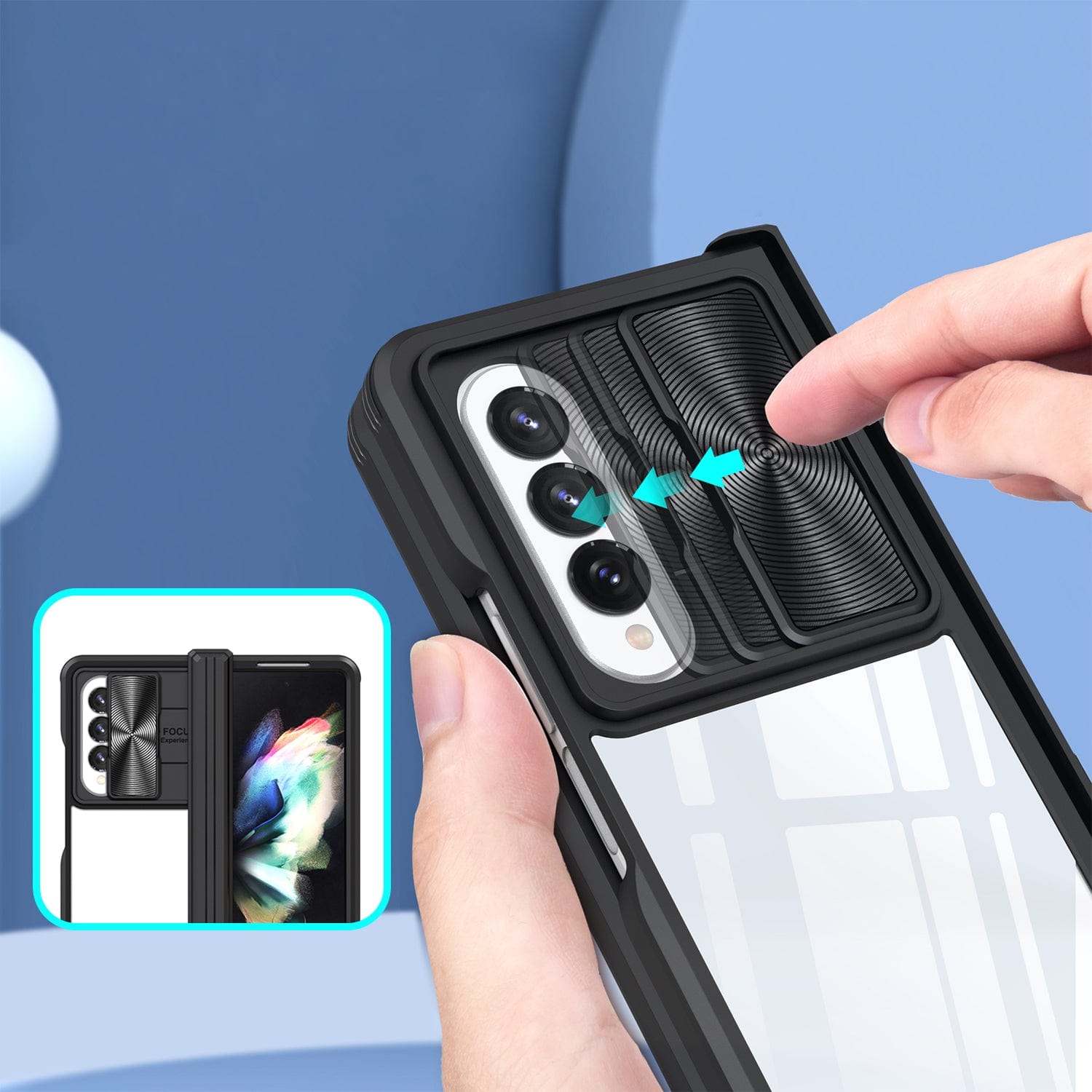 Venture Series Rugged CamShield Case - Galaxy Z Fold4 - Zerodamage Sahara Case LLC - Little Red General Store