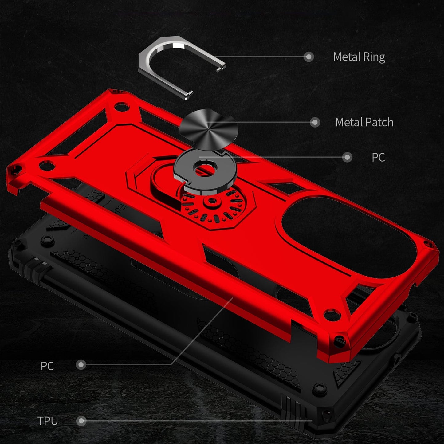 Raider Series Heavy Duty Kickstand Case - Motorola Edge+ (2022) - Zerodamage Sahara Case LLC - Little Red General Store