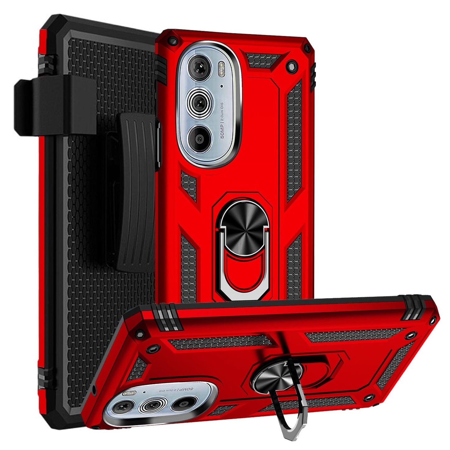 Raider Series Heavy Duty Kickstand Case - Motorola Edge+ (2022) - Zerodamage Sahara Case LLC - Little Red General Store