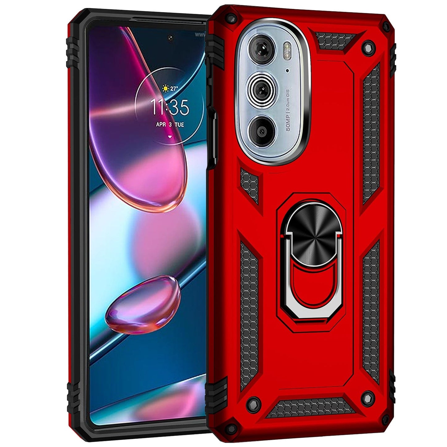 Raider Series Heavy Duty Kickstand Case - Motorola Edge+ (2022) - Zerodamage Sahara Case LLC - Little Red General Store