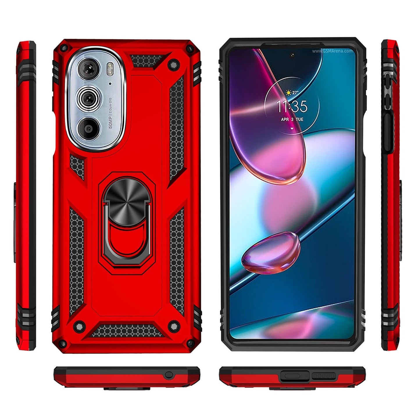 Raider Series Heavy Duty Kickstand Case - Motorola Edge+ (2022) - Zerodamage Sahara Case LLC - Little Red General Store