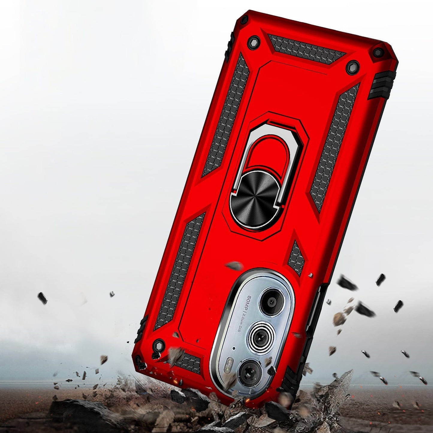 Raider Series Heavy Duty Kickstand Case - Motorola Edge+ (2022) - Zerodamage Sahara Case LLC - Little Red General Store