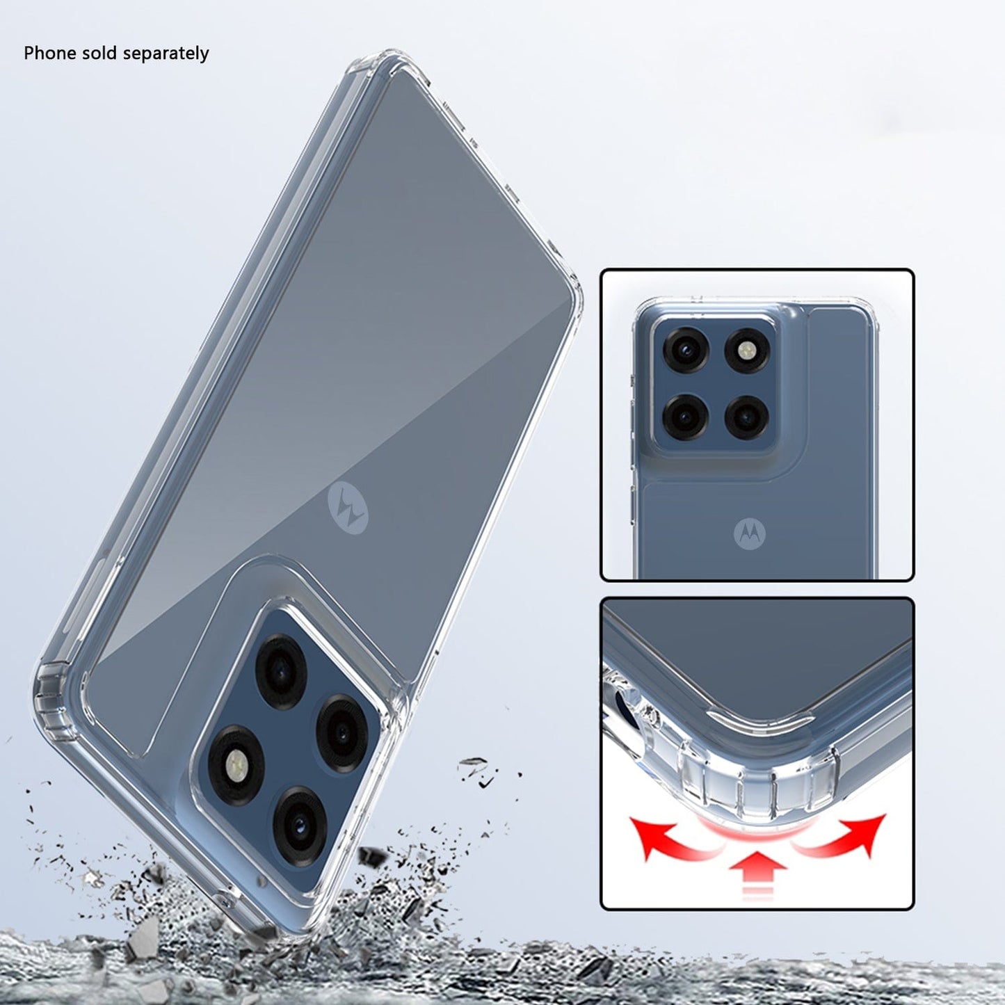 Venture Series Hard Shell Case for Motorola Moto G Stylus 5G (2025) - Clear - Zerodamage Sahara Case LLC - Little Red General Store