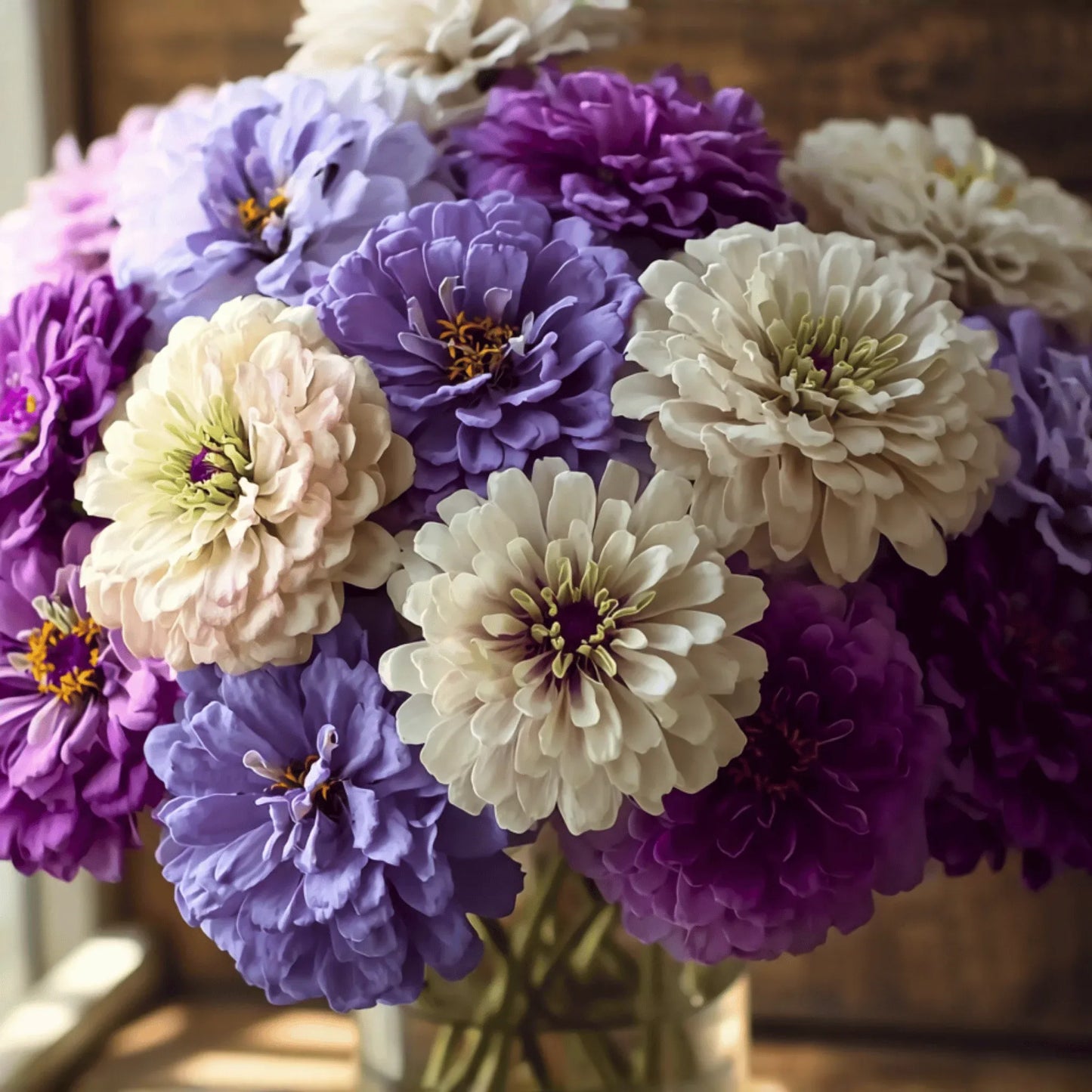 Blueberry Cheesecake Zinnia – 100 Seeds